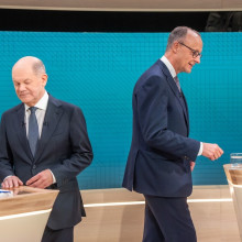 Scholz und Merz im TV-Duell