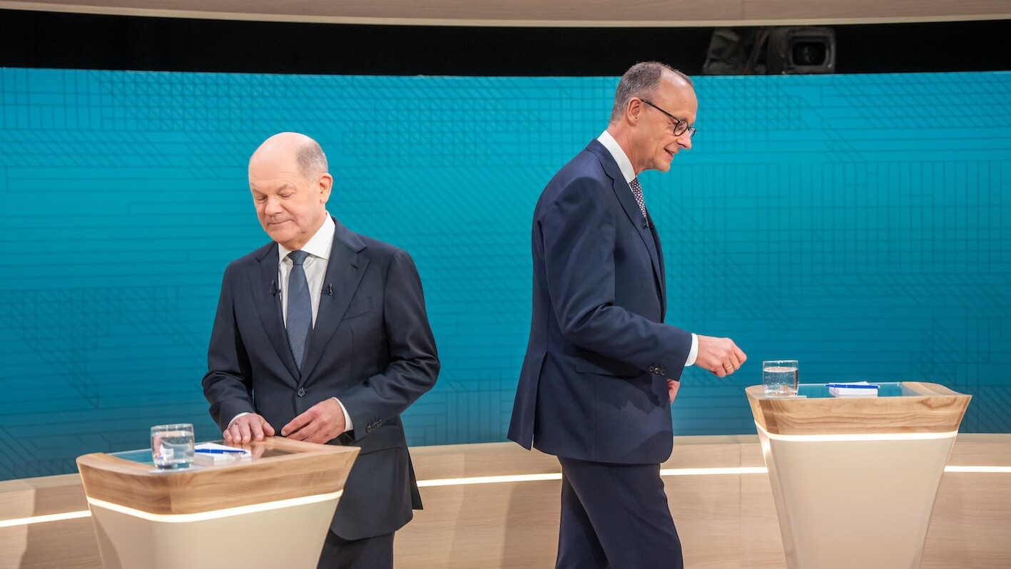 Scholz und Merz im TV-Duell