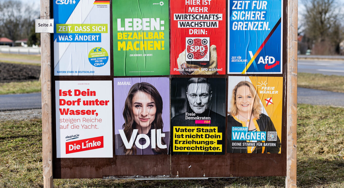 GER, Themenbild, Wahlplakate zur Bundestagswahl in Deutschland 2025, 23.01.2025.