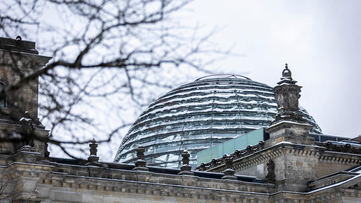 Reichstag im Schnee