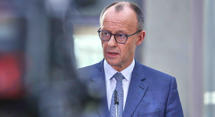 CDU-Chef Friedrich Merz bei den Sondierungen zwischen Union und SPD Anfang März 2025 (Foto: dts-Agentur / Picture Alliance)