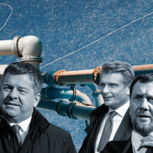 In der CDU gibt es Stimmen, die eine erneute Annäherung an Russland nicht ausschließen. Collage: Ivo Mayr/CORRECTIV (Fotos: picture alliance & unsplash.com)