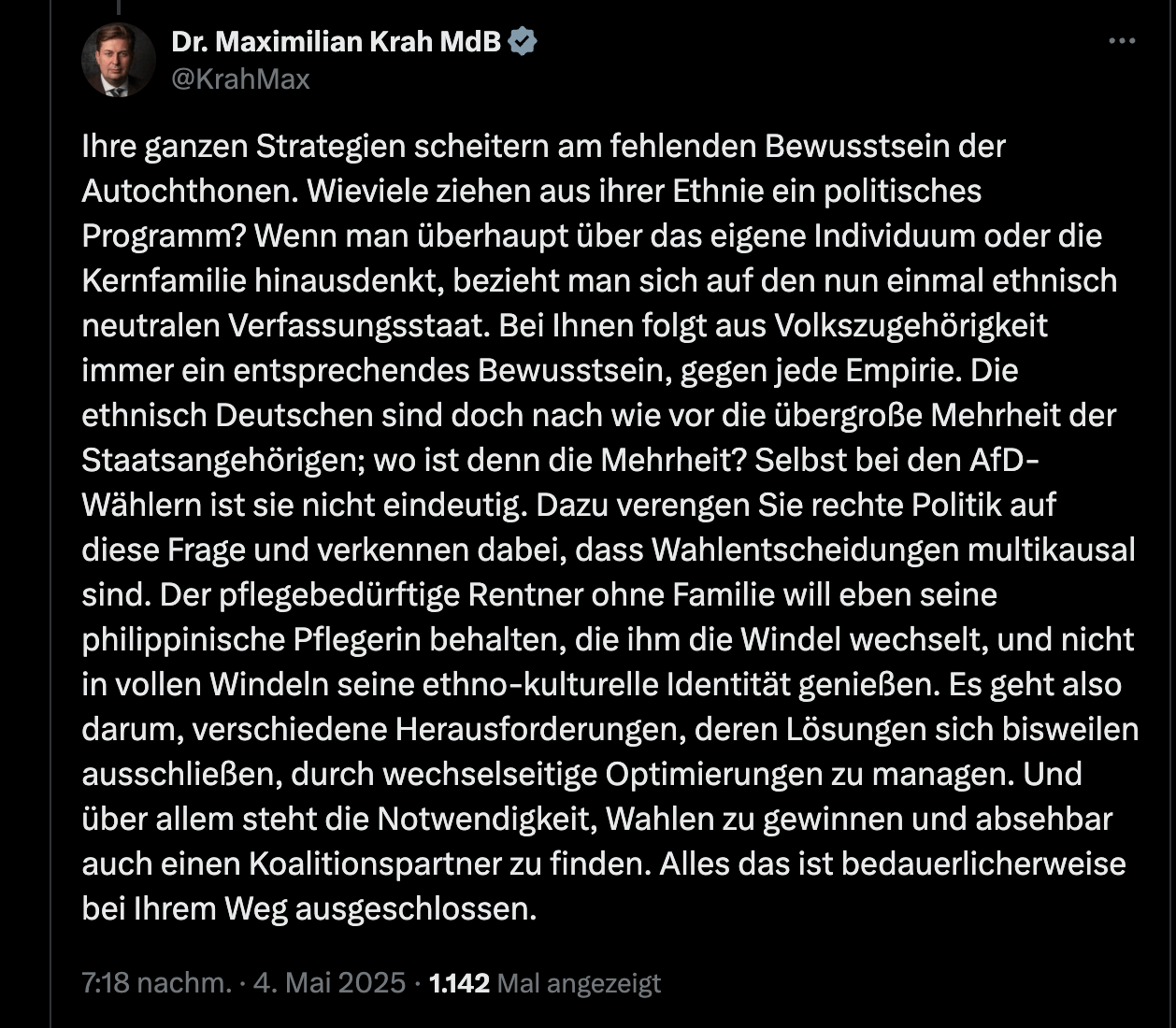 Screenshot von X / CORRECTIV