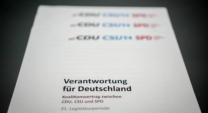 Koalitionsvertrag zwischen CDU, CSU und SPD