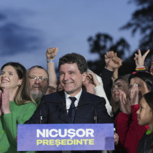 Der proeuropäische Präsidentschaftskandidat Nicușor Dan gewann die Stichwahl am 18. Mai 2025 (Foto: Andreea Alexandru / Associated Press / Picture Alliance)