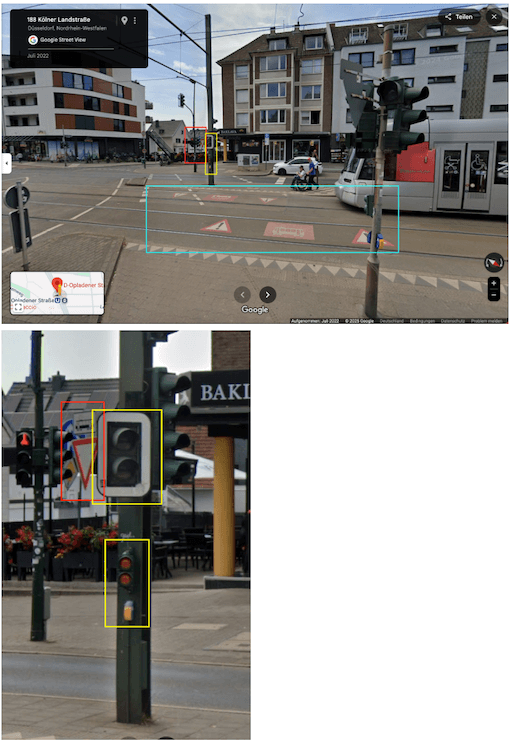 Screenshots von Google Maps
