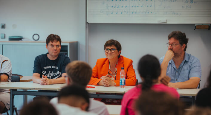 Macht jetzt Schule: Saskia Esken (SPD), hier bei einem Pressetermin, leitet den Bildungsausschuss im Bundestag. Foto: Ansgar Wörner/newtmrrw GmbH/SPD