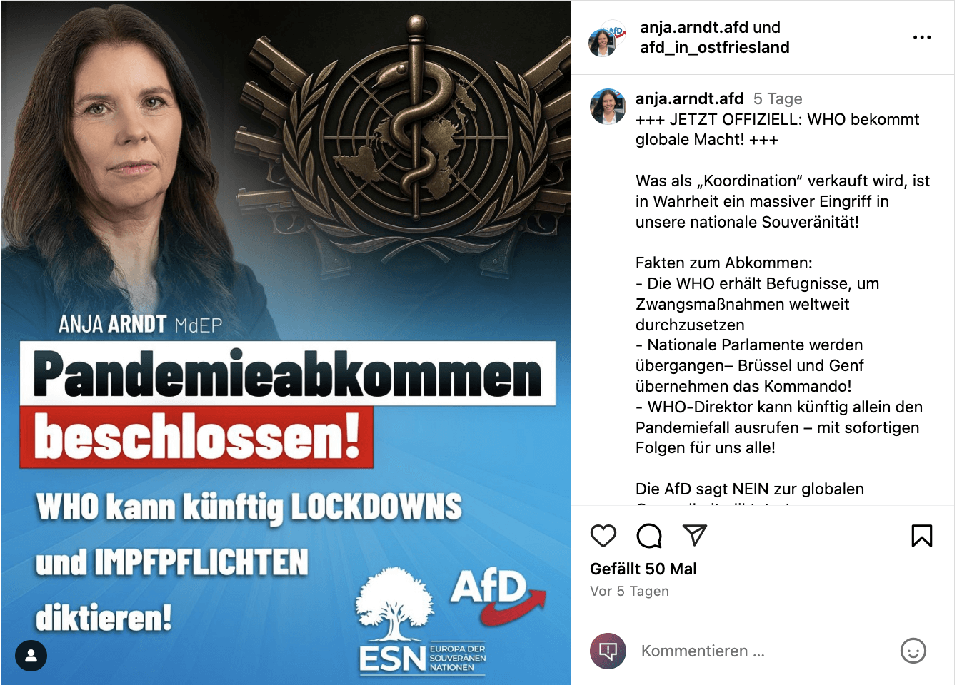 Beitrag der AfD-Abgeordneten Anja Arndt.