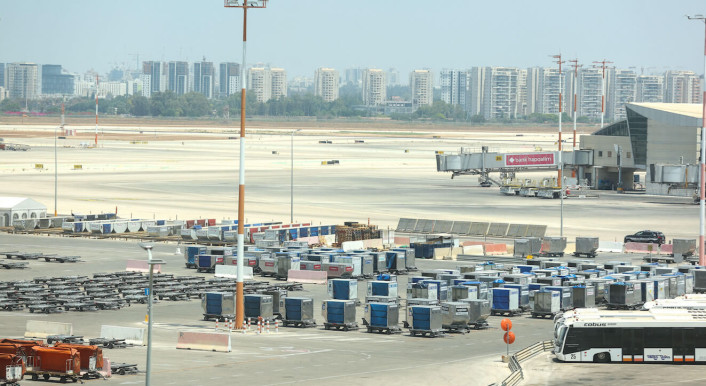 Der Ben Gurion Flughafen in Tel Aviv
