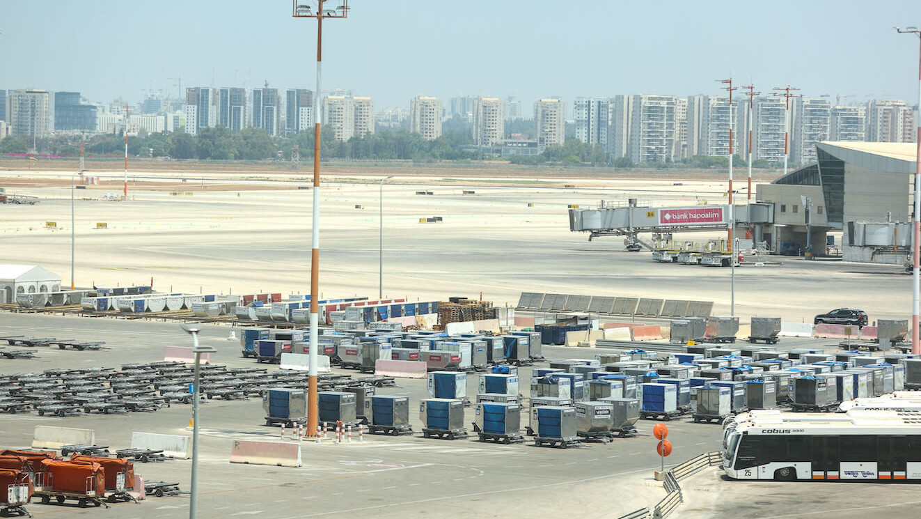 Der Ben Gurion Flughafen in Tel Aviv