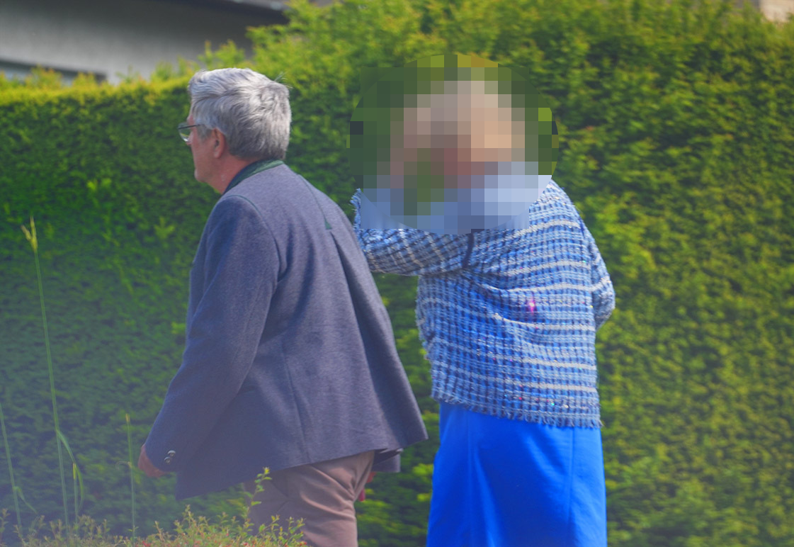 Roland Tichy auf dem Weg zur Gartenparty (Foto: privat)