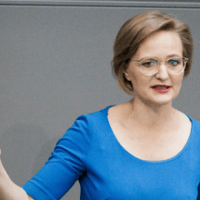 Franziska Brantner im Bundestag.