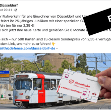 Screenshot des Facebook-Beitrags.