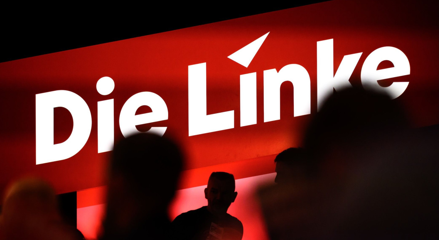 Delegierte auf dem Parteitag der Partei Die Linke in Chemnitz