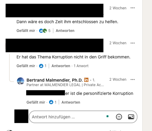 Der Anwalt Malmendier nennt den ukrainischen Präsidenten Selenskyj die „personifizierte Korruption“. (Screenshot CORRECTIV)