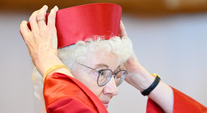 Die Vizepräsidentin des Bundesverfassungsgerichts Doris König im Verhandlungssaal (Uwe Anspach / Picture Alliance / DPA)