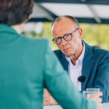 Friedrich Merz beim ZDF-Sommerinterview am 31. August