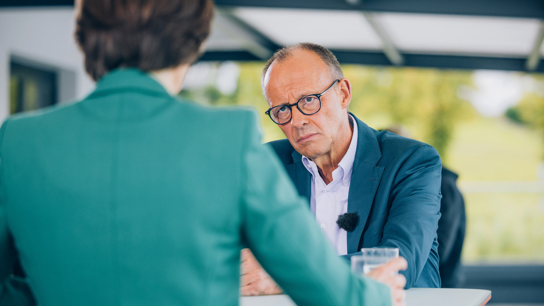 Friedrich Merz beim ZDF-Sommerinterview am 31. August