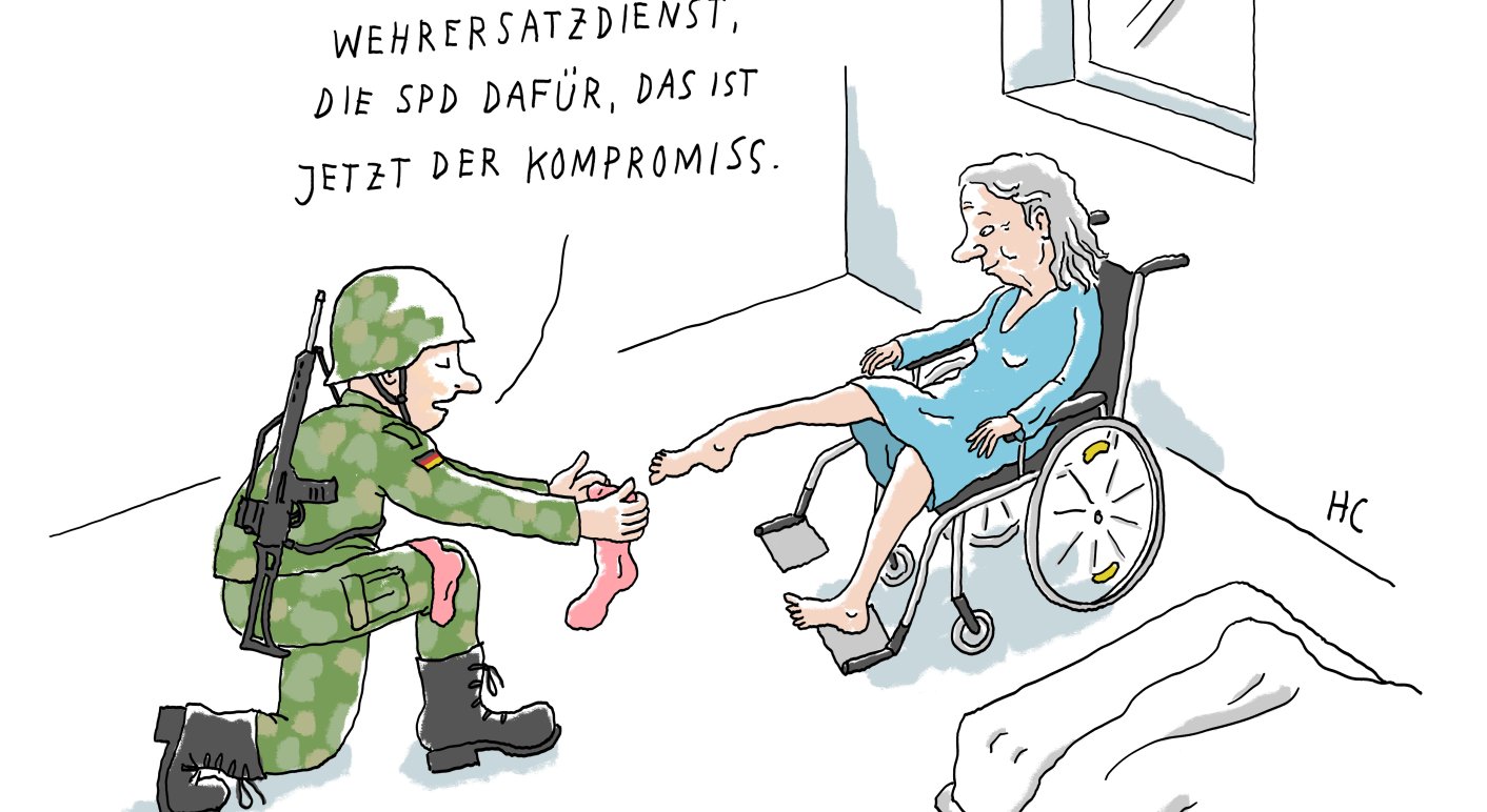 Henning_Christiansen_Cartoon-Arena_HC_Wehrersatzdienst (1)