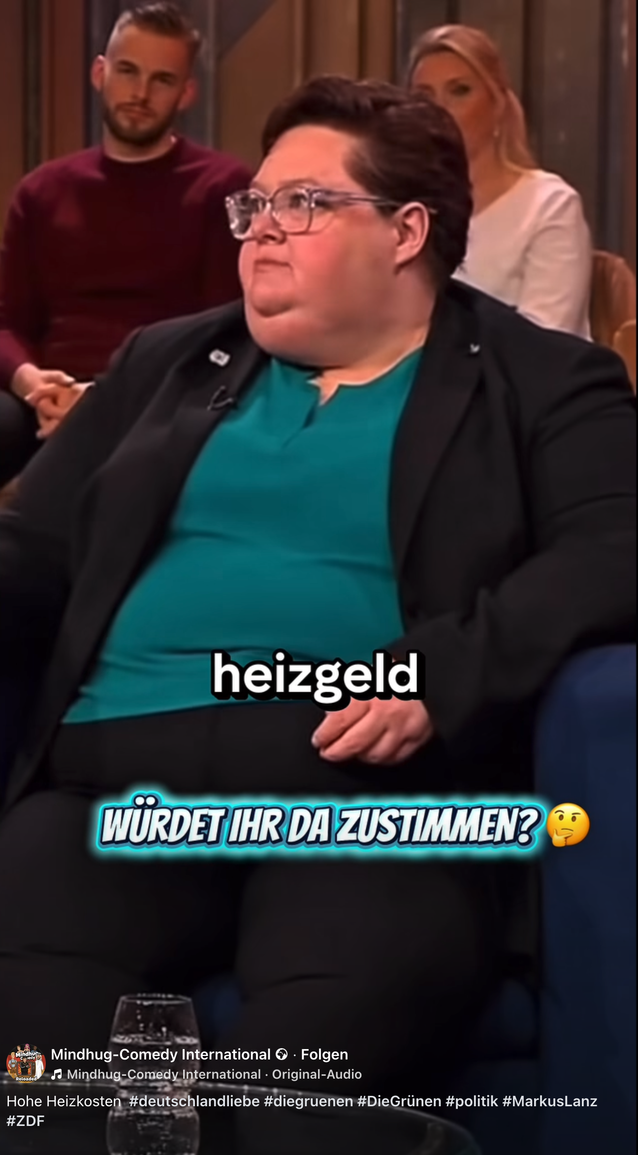 Die Szene in diesem Video wurde mit KI erstellt. Die vermeintliche Politikerin der Grünen, die darin zu sehen sein soll, gibt es nicht