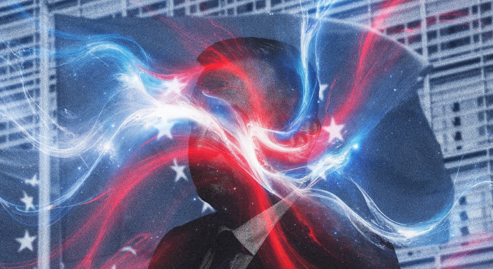 Collage: Ivo Mayr/CORRECTIV Fotos: picture alliance, KI-Elemente: DALL E & Leonardo.ai (Lichtstrahlen & Silhouette)