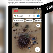Google Maps Aufnahme aus dem Sudan