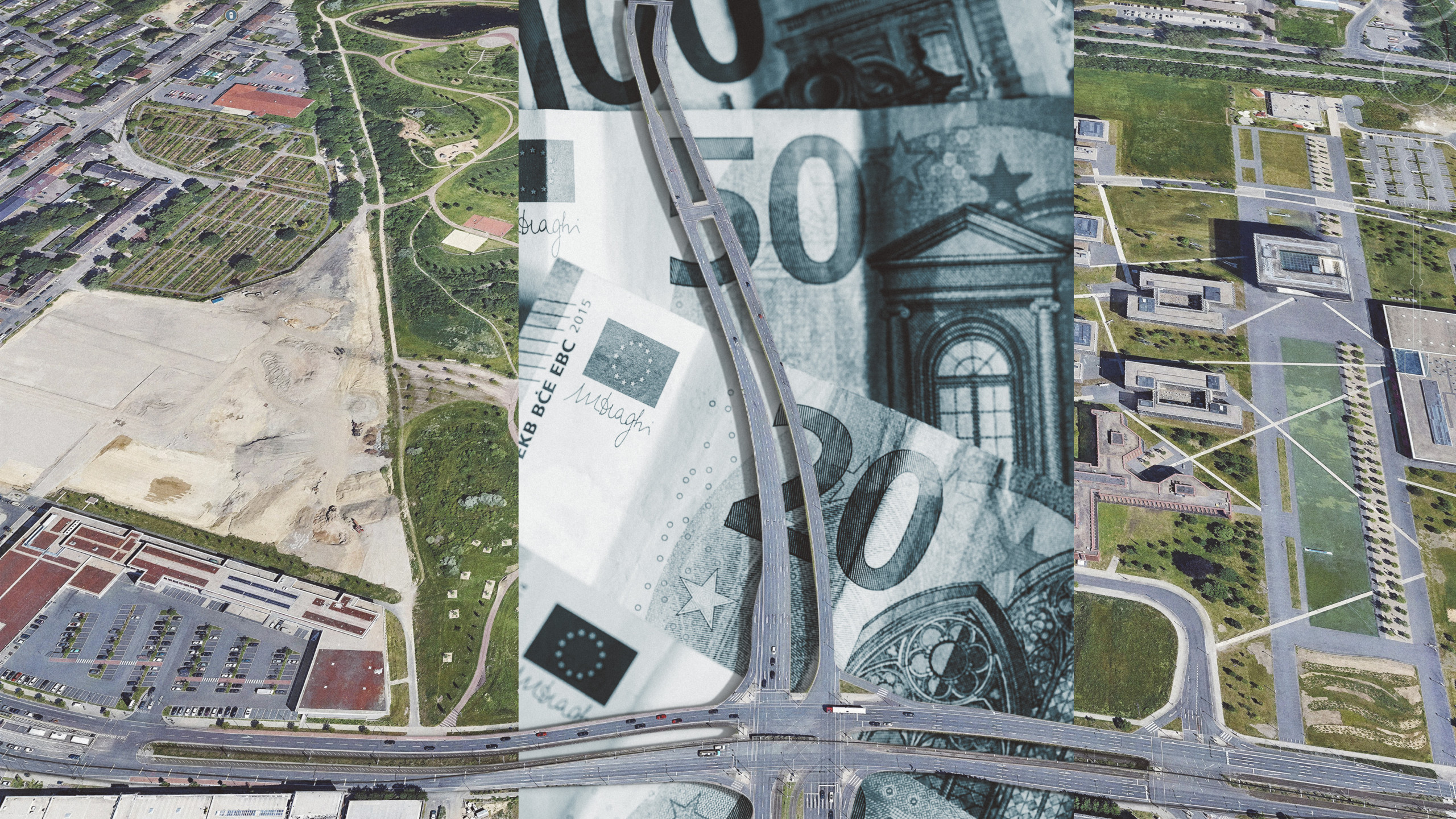 Collage: Ivo Mayr / CORRECTIV, Fotos: google earth & Markus Spiske / unsplash.com