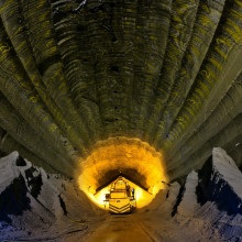 Uralkali baut im Ural wie hier in Beresniki Kalisalze ab und verarbeitet sie zu Dünger. Foto: Georgy Roszov / Russian Look/ picture alliance