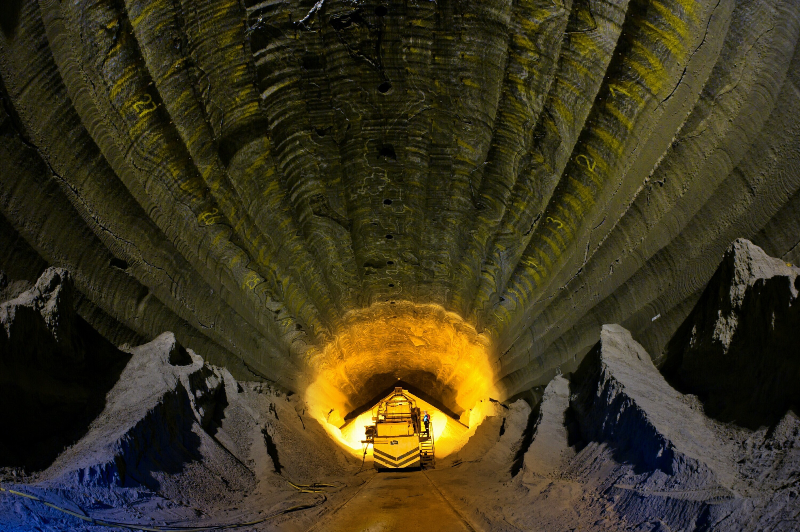 Uralkali baut im Ural wie hier in Beresniki Kalisalze ab und verarbeitet sie zu Dünger. Foto: Georgy Roszov / Russian Look/ picture alliance