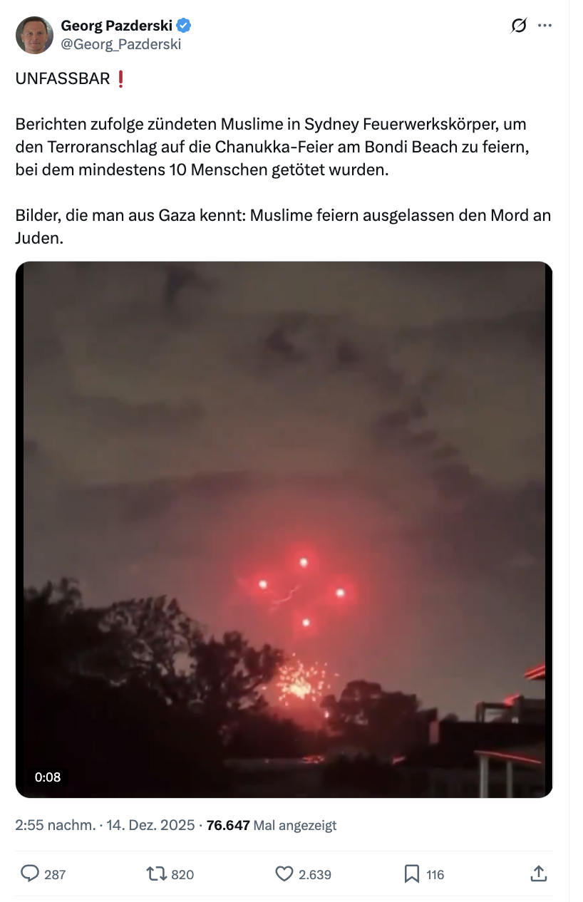 Post von Georg Pazderski