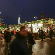 Aufnahme eines Weihnachtsmarktes