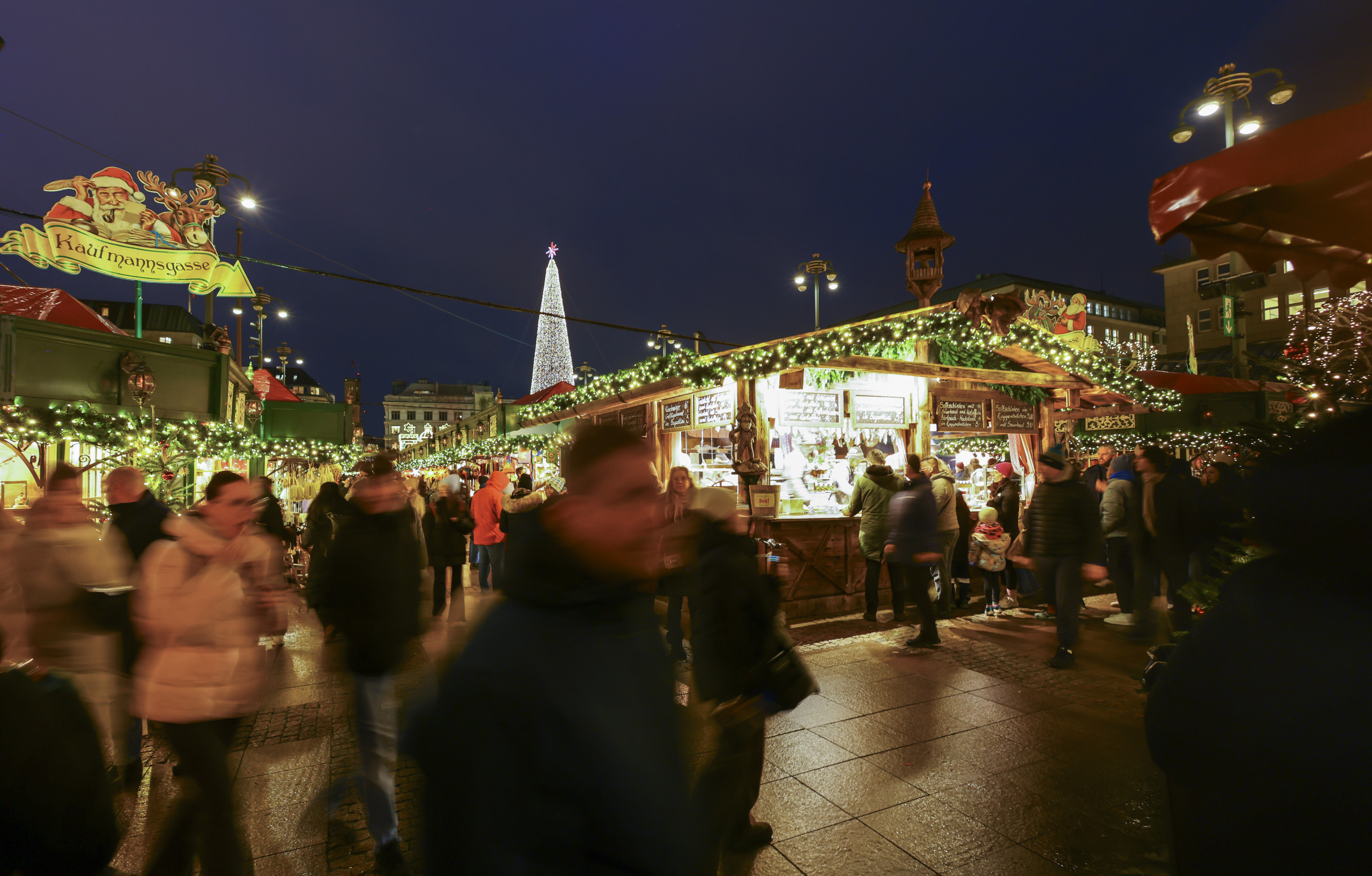 Aufnahme eines Weihnachtsmarktes