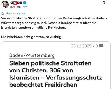 Screenshot eines X-Beitrags