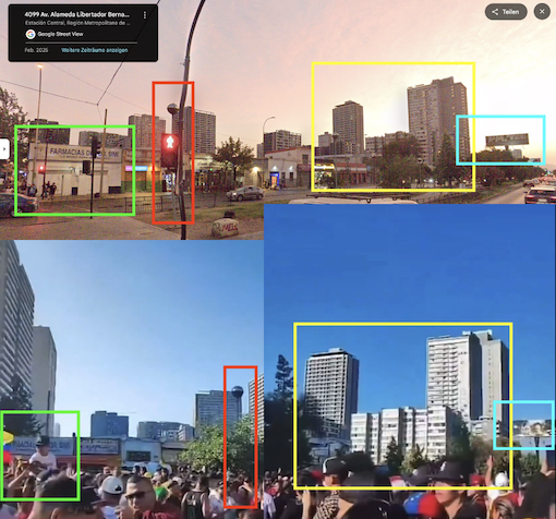 Vergleich Google Maps und Video