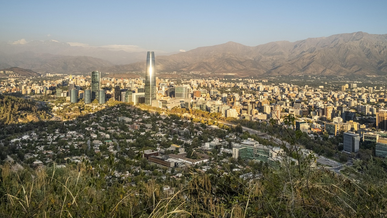 Panoramabild der Stadt Santiago de Chile