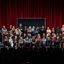 Rebecca Pap, Marcant, Eva Karl Faltermeier, Anette Dowideit, Karoline Herfurth, Marc-Uwe Kling, Sarah Bosetti, Maren Urner, Sebastian 23, Abdul Kader Chahin, Nico Semsrott, Siegfried und Joy & Team bei der Weltpremiere vom News im Netz Format FUN FACTS im Delphi Filmpalast Berlin am 23. Februar 2026 © Clemens Porikys