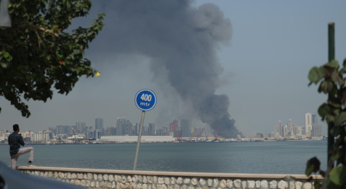 Iran hat mehrere US-Stützpunkte angegriffen, darunter eine US-Marinebasis in Bahrain – online kursiert davon eine manipulierte Collage