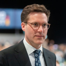 Manuel Hagel auf einem Parteitag der CDU im Februar 2026