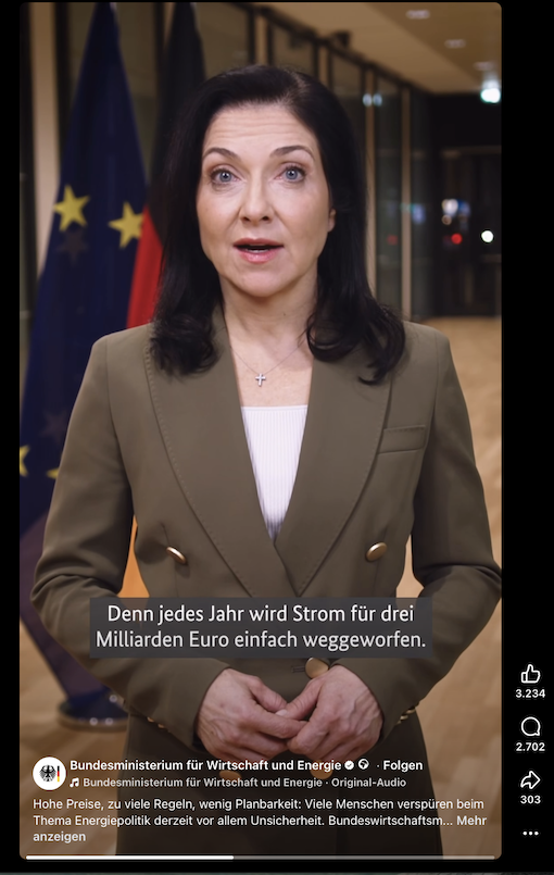 Beitrag mit Reiche auf Facebook