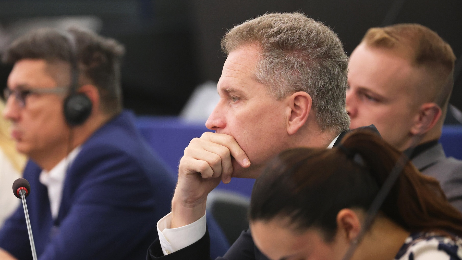 Der AfD-Politiker Petr Bystron im Europaparlament.