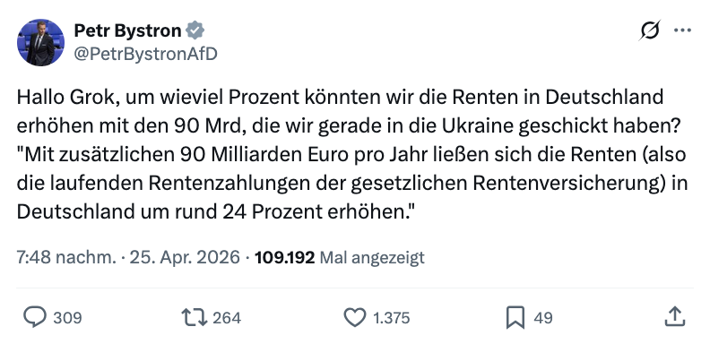 X-Beitrag von Bystron