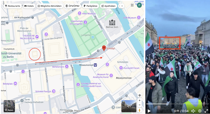 Vergelich Google Maps und Video