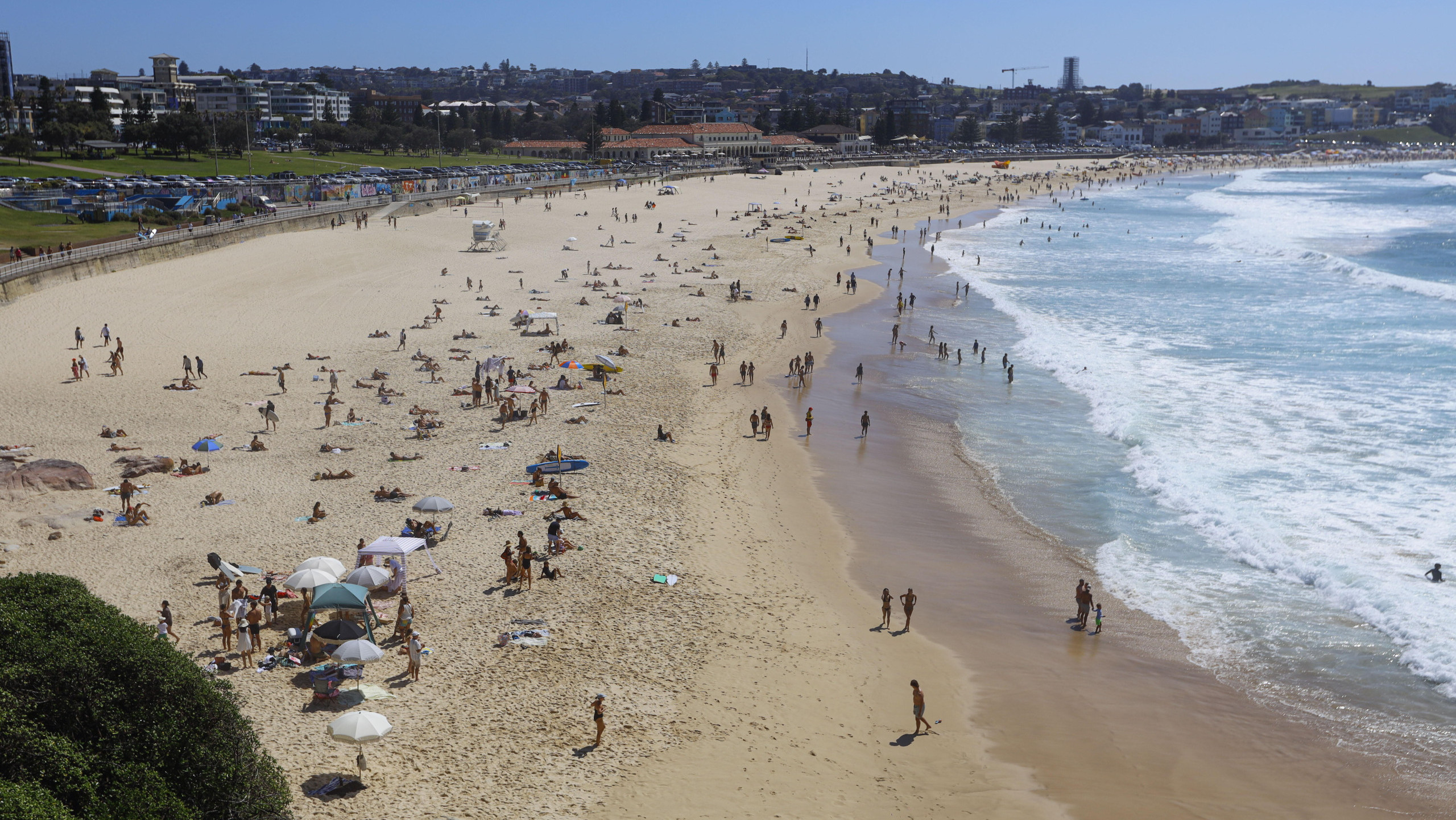 Blick auf Bondi Beach in Sydney