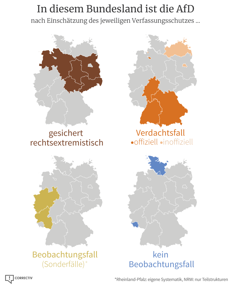 Afd Status Wie stuft der Verfassungsschutz die AfD in den Bundesländern ein?