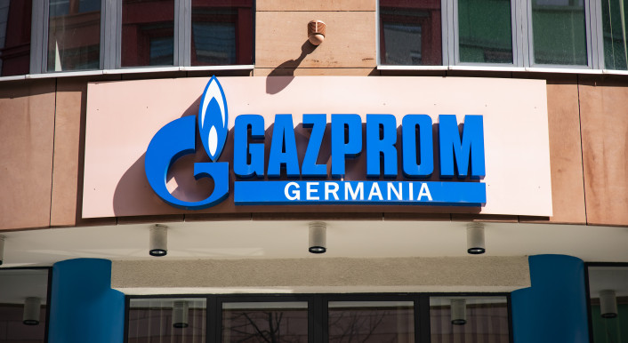 Die deutsche Tochter des russischen Staatskonzern Gazprom hatte ihren Sitz in Berlin. Inzwischen heißt der Konzern SEFE und ist im Besitz der Bundesrepublik. Foto: picture alliance / NurPhoto | Emmanuele Contini