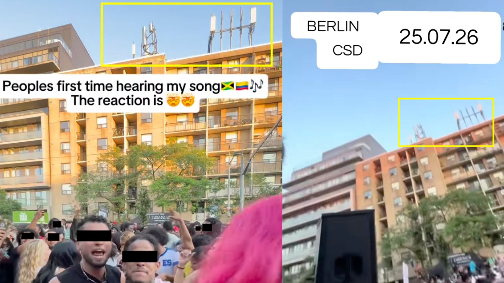 Ein Vergleich der Wohngebäude lässt keinen Zweifel offen: Das Video entstand in Toronto und zeigt nicht den Angriff auf den CSD in Berlin