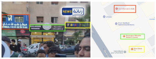 Ein Abgleich zwischen Aufnahmen aus dem Video von Zenatanews und Google-Maps zeigt, dass das Video im Stadtteil Sidi Bernoussi aufgenommen wurde