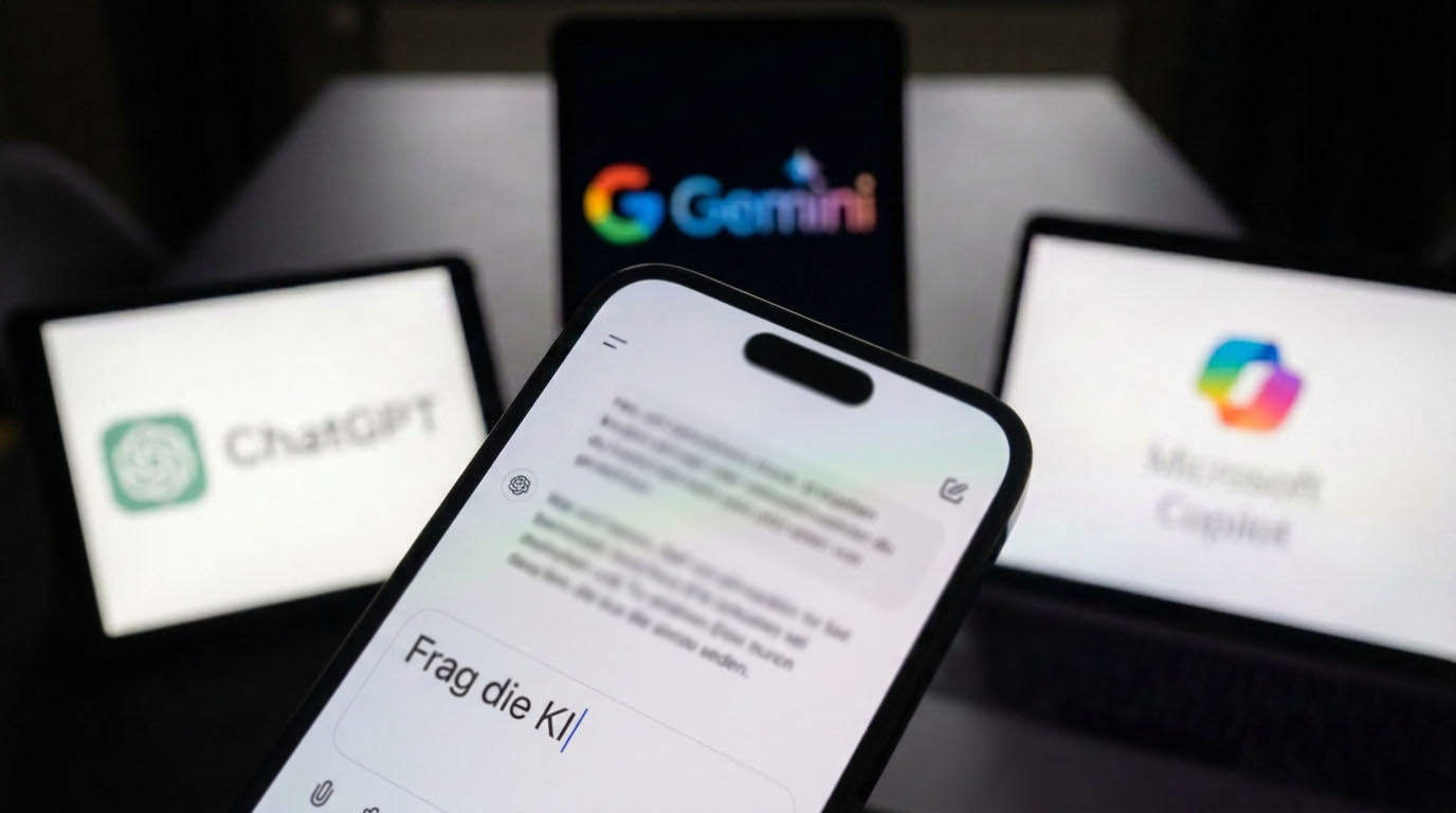 Wer die KI-Chatbots von Google, OpenAI und Microsoft fragt, gefälschte Nachrichtenbeiträge zu erstellen, erhält mitunter problemlos Fake-Artikel (Bild: Mohamed Anwar / CORRECTIV)