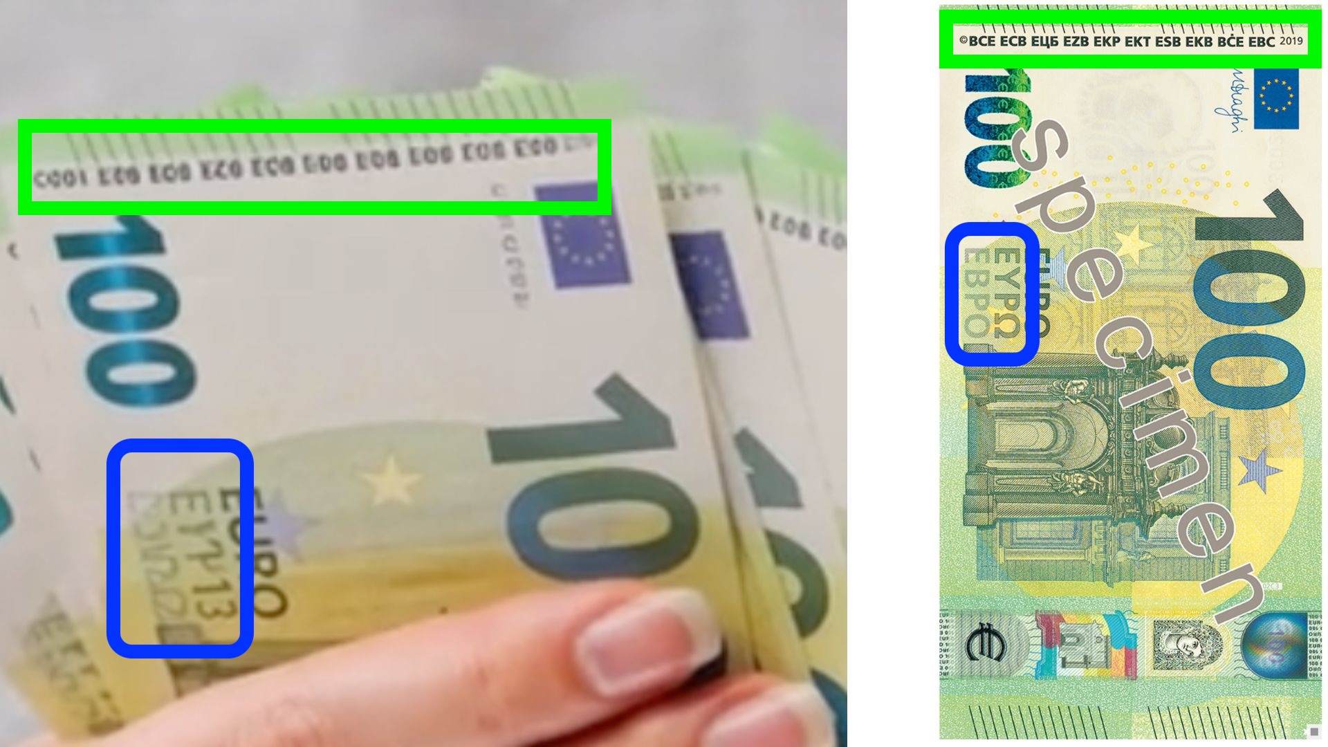 Vergleich-Video-Euroscheine
