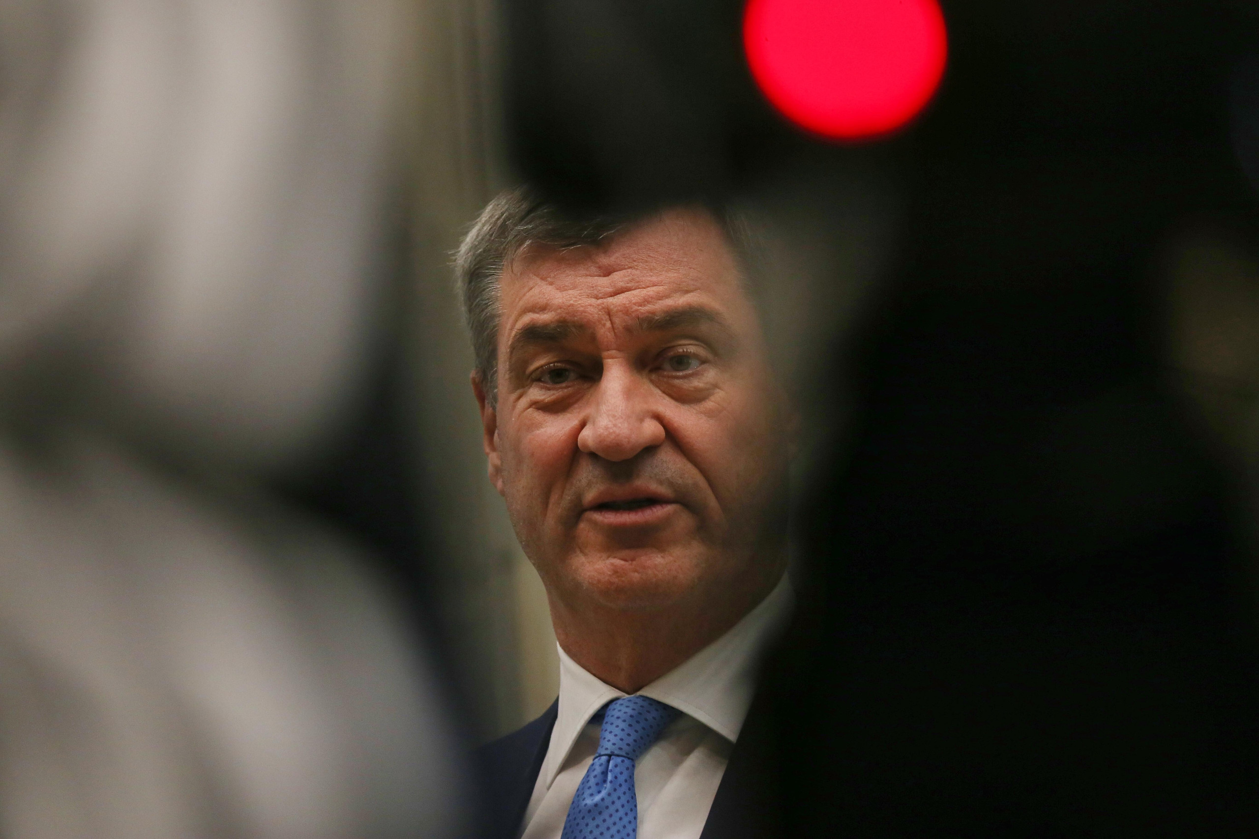 Markus Söder am Rande einer Sitzung des Bundesrates.